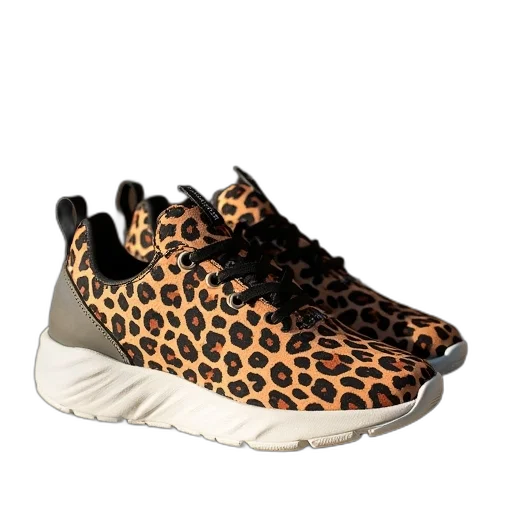 shoes, sneakers, leopard, animal transparent PNG cut-out