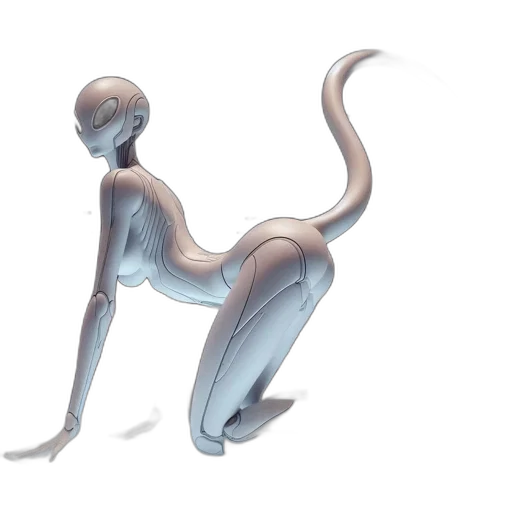 robot, creature, animal, staff transparent PNG cut-out