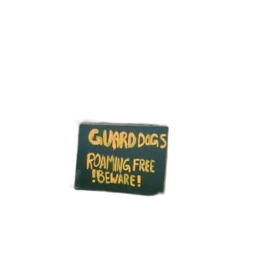sign, warns, guard, dogs transparent PNG cut-out