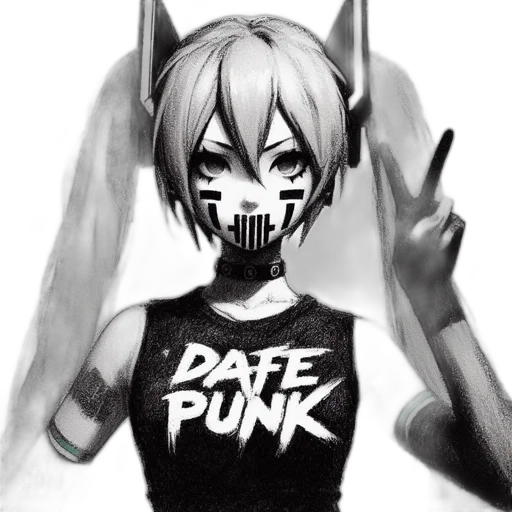 mask, cyberpunk, comic book art, concept art transparent PNG cut-out