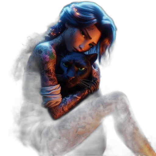photorealistic, fantasy art, cyberpunk, concept art transparent PNG cut-out