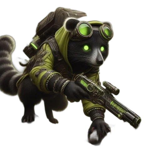 animal, creature, weapon, staff transparent PNG cut-out