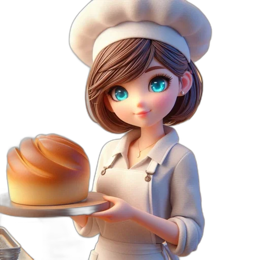 food, staff, hat, robot transparent PNG cut-out