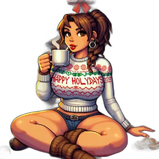 pixel art, concept art, fantasy art, cozy transparent PNG cut-out