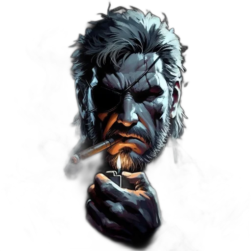 face, concept art, comic book art, fantasy art transparent PNG cut-out