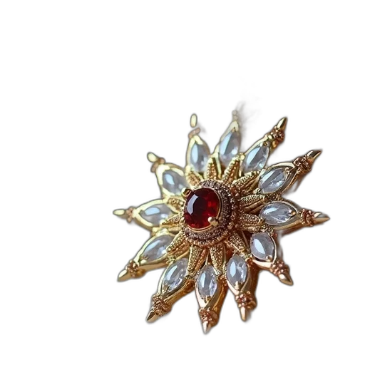 jewelry, crown, flower, staff transparent PNG cut-out