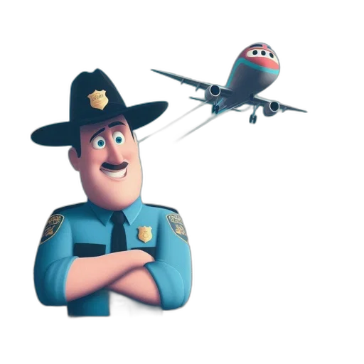 staff, weapon, hat, robot transparent PNG cut-out