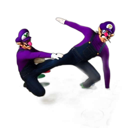 mask, creature, staff, shoes transparent PNG cut-out