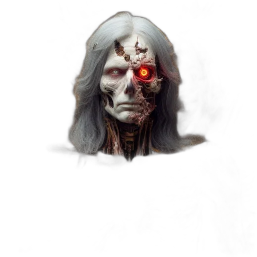 face, mask, creature, robot transparent PNG cut-out