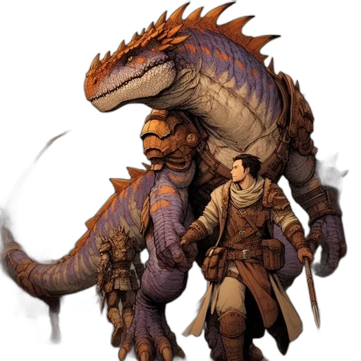 dragon, creature, staff, concept art transparent PNG cut-out