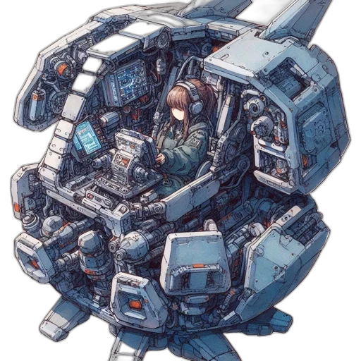 robot, weapon, jacket, concept art transparent PNG cut-out