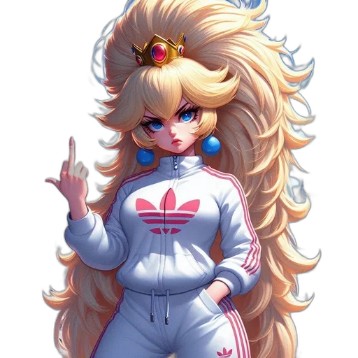 jacket, hair, staff, anime transparent PNG cut-out