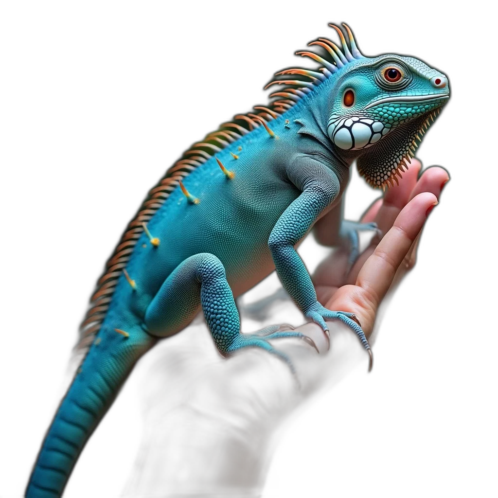 dragon, creature, animal, staff transparent PNG cut-out