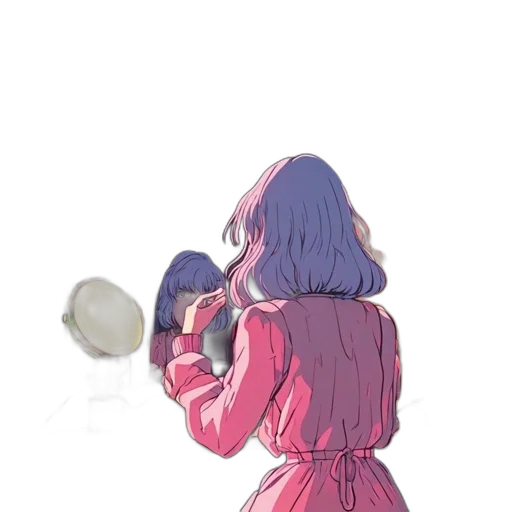 dress, bottle, weapon, hair transparent PNG cut-out