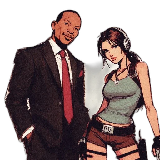 staff, comic book art, concept art, cyberpunk transparent PNG cut-out