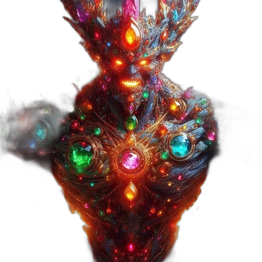 crown, robot, mask, staff transparent PNG cut-out