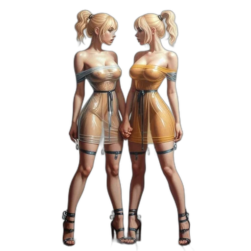 dress, concept art, 3d render, fantasy art transparent PNG cut-out