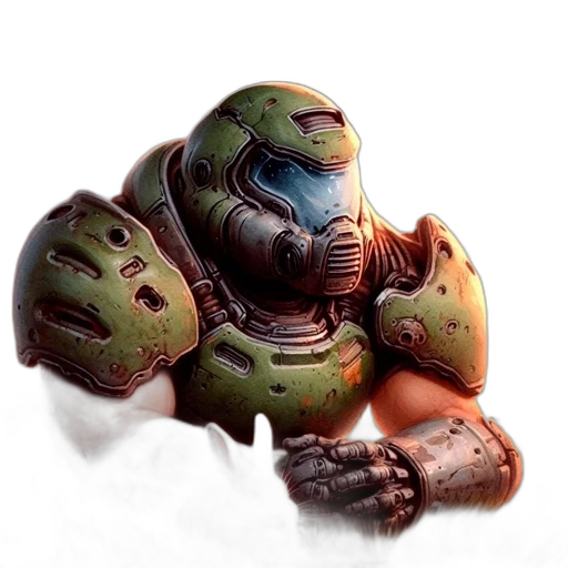robot, weapon, face, creature transparent PNG cut-out