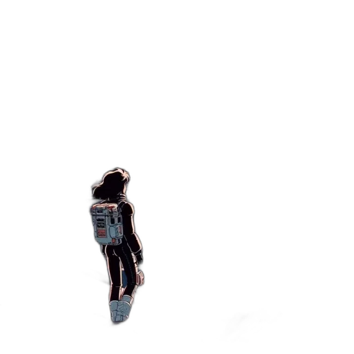 jacket, robot, hair, jewelry transparent PNG cut-out
