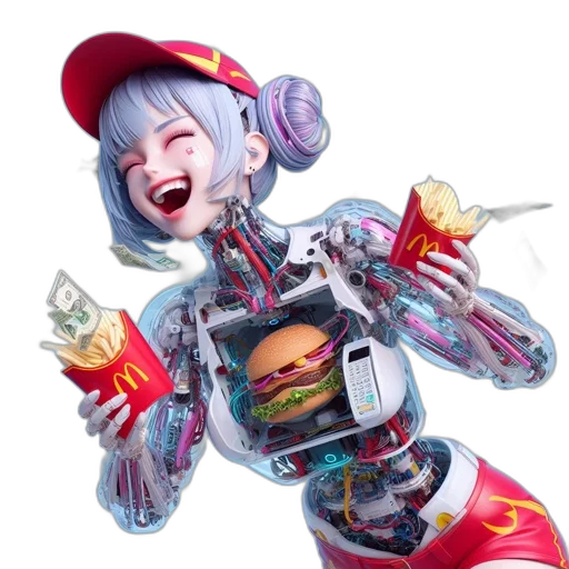 robot, food, weapon, creature transparent PNG cut-out