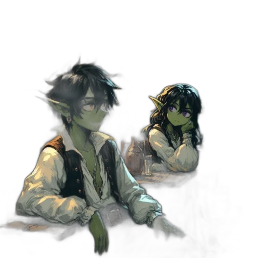 mask, jacket, concept art, watercolor transparent PNG cut-out