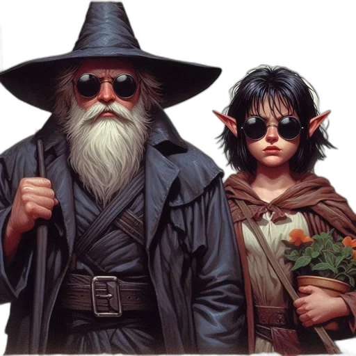fantasy art, concept art, comic book art, photorealistic transparent PNG cut-out