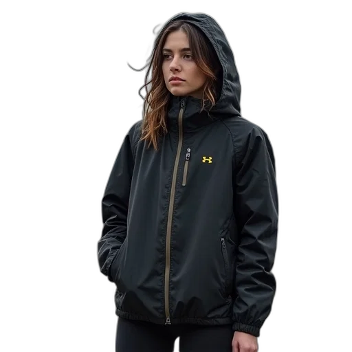 jacket, staff, umbrella, cyberpunk transparent PNG cut-out