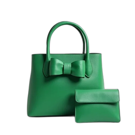 jewelry, 3d render, green, handbag transparent PNG cut-out