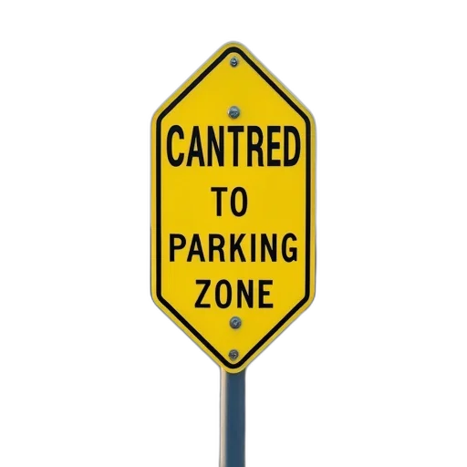 yellow, construction, zone, sign transparent PNG cut-out