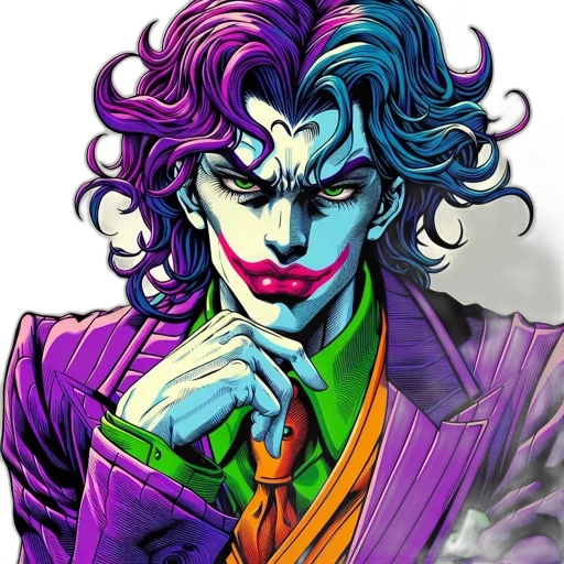 face, jacket, mask, comic book art transparent PNG cut-out