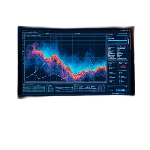 cyberpunk, blue, monitor, graphing transparent PNG cut-out