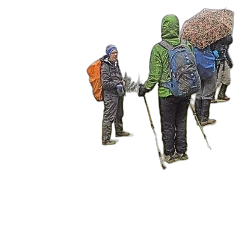 jacket, umbrella, hat, 3d render transparent PNG cut-out