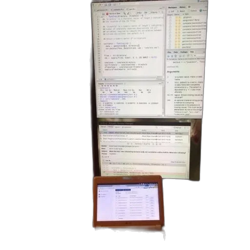 staff, laptop, connected, large transparent PNG cut-out
