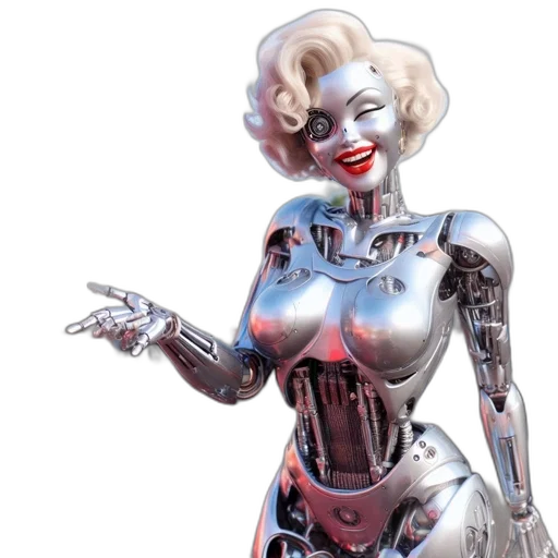 robot, comic book art, concept art, cyberpunk transparent PNG cut-out