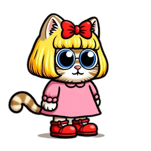 dress, staff, animal, cartoon transparent PNG cut-out