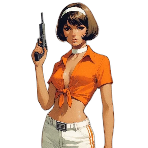 staff, weapon, jacket, comic book art transparent PNG cut-out