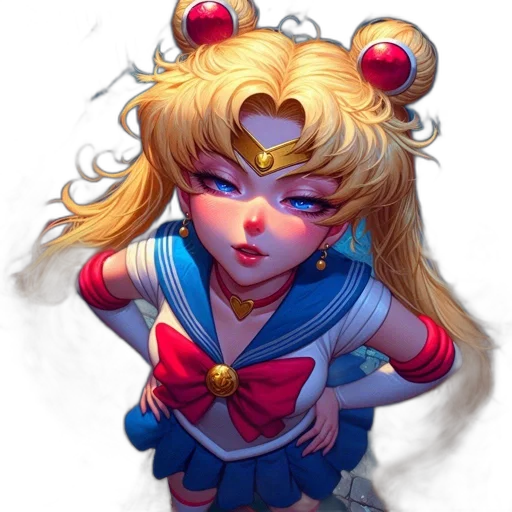 crown, staff, face, anime transparent PNG cut-out