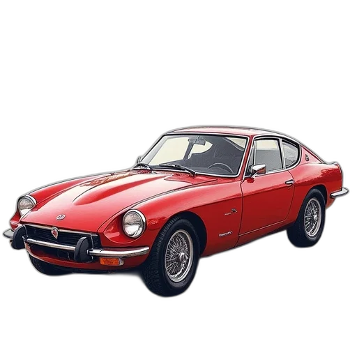 car, photorealistic, 3d render, drawing transparent PNG cut-out