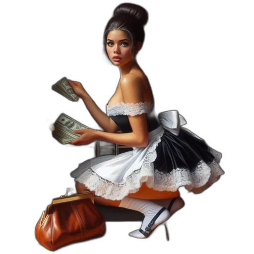 shoes, dress, concept art, photorealistic transparent PNG cut-out