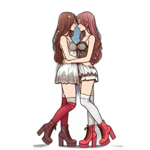 dress, pixel art, anime, concept art transparent PNG cut-out
