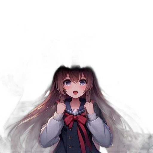 creature, face, dress, hair transparent PNG cut-out