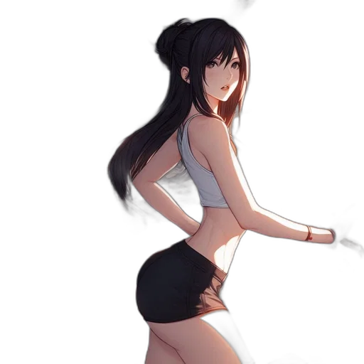 dress, staff, weapon, robot transparent PNG cut-out