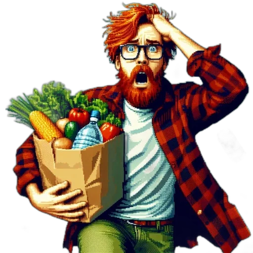 food, photorealistic, cartoon, comic book art transparent PNG cut-out
