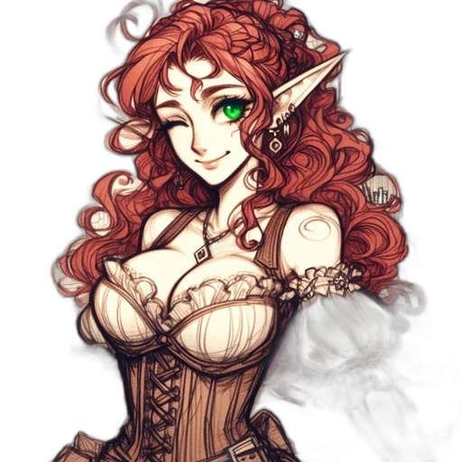 dress, fantasy art, pixel art, concept art transparent PNG cut-out