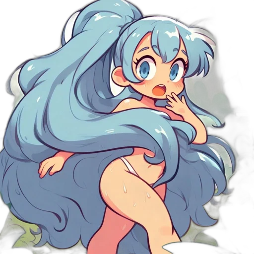 dress, hair, creature, anime transparent PNG cut-out