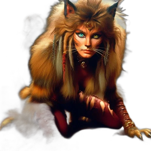 animal, staff, creature, fantasy art transparent PNG cut-out