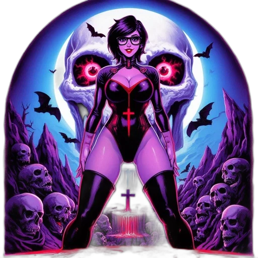 comic book art, concept art, fantasy art, cartoon transparent PNG cut-out