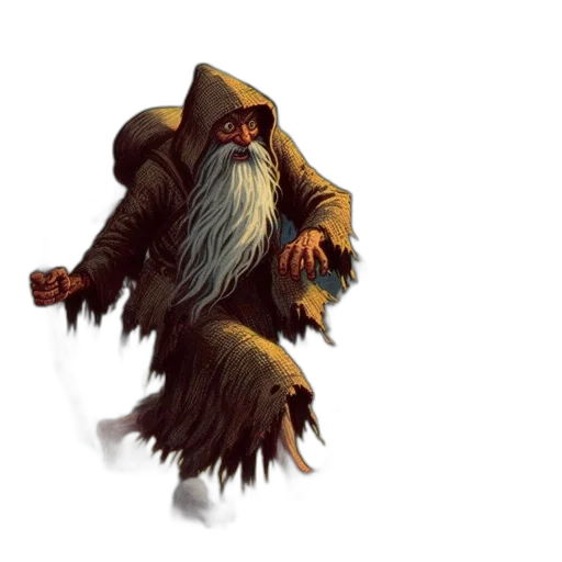 creature, staff, concept art, fantasy art transparent PNG cut-out