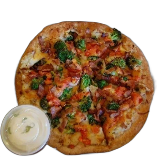 food, 3d render, photorealistic, pizza transparent PNG cut-out