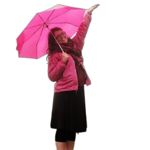 umbrella, jacket, staff, dress transparent PNG cut-out